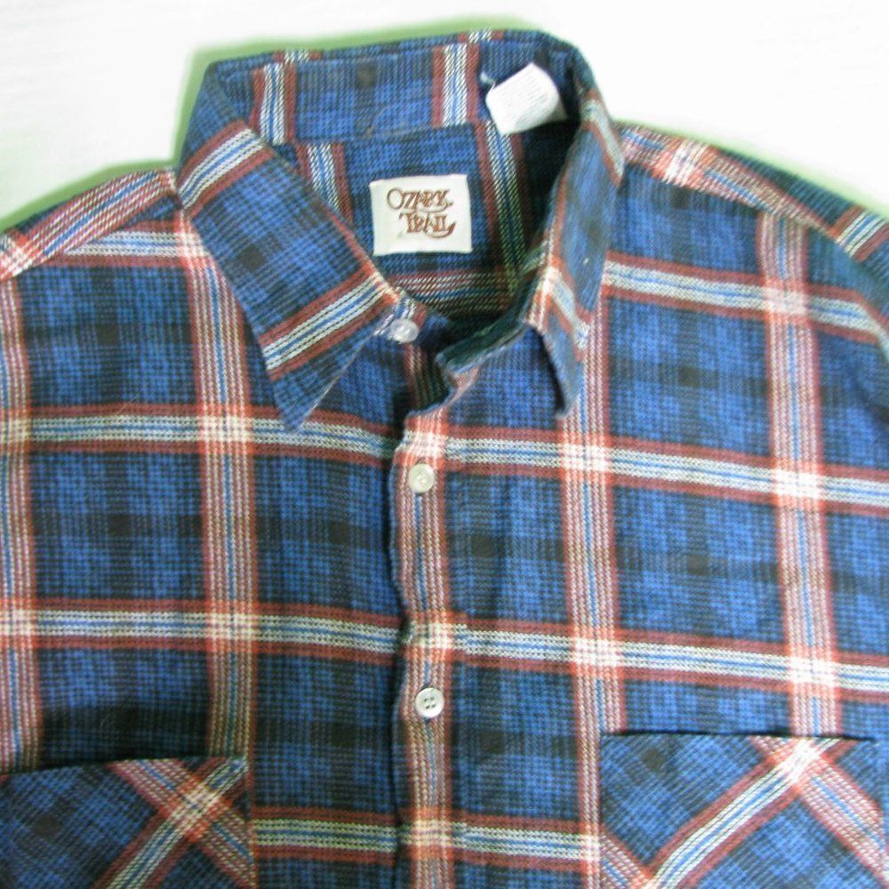 Vintage Ozark Trail Flannel Button-Down Shirt